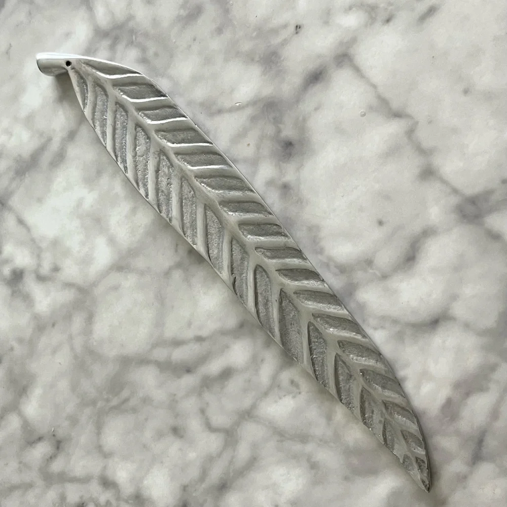 Crate&Barrel Silver Metal Incense Holder